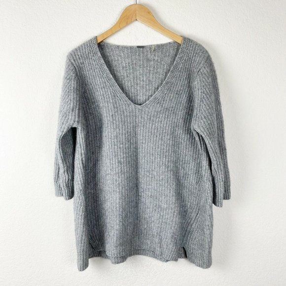 ELIE TAHARI gray Wool Cashmere Violetta sweater - Picture 4 of 9